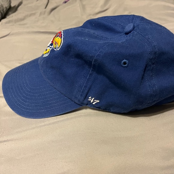 Kansas Jayhawks 47 Brand Adjustable Clean Up Hat - Picture 2 of 4